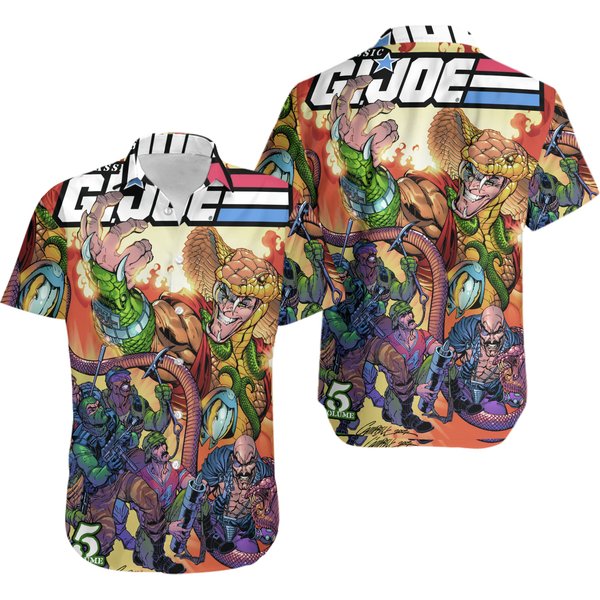 Gi Joe Hawaiian Shirt Aloha Summer Beach Button Down-image