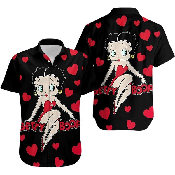Betty Boop Hawaiian Shirt, Betty Boop Shirt-image