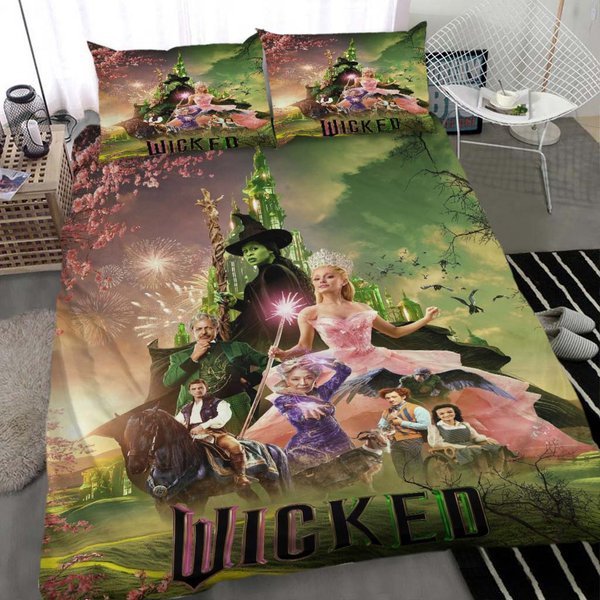 3Pcs Wicked Bedding Sets Comforter Sets All Season For Kids-image