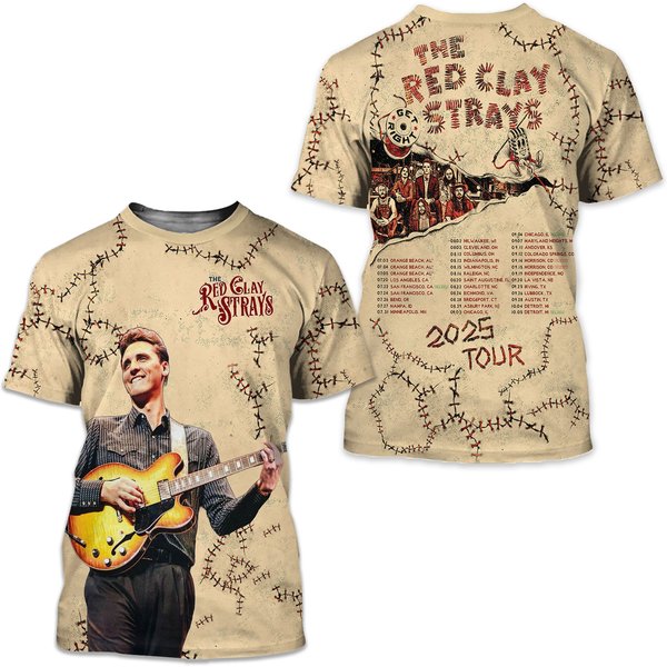The Red Clay Strays Unisezx Short Sleeve 3D Shirt-image