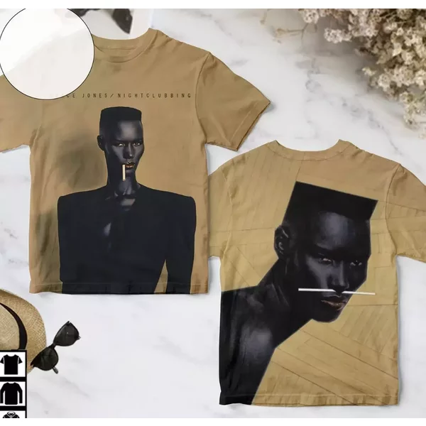 Grace Jones Nightclubbing Album Cover Aop 3D T-Shirt-image