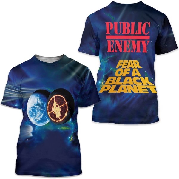 Public Enemy Fear Of A Black Planet Album 3D T-Shirt-image