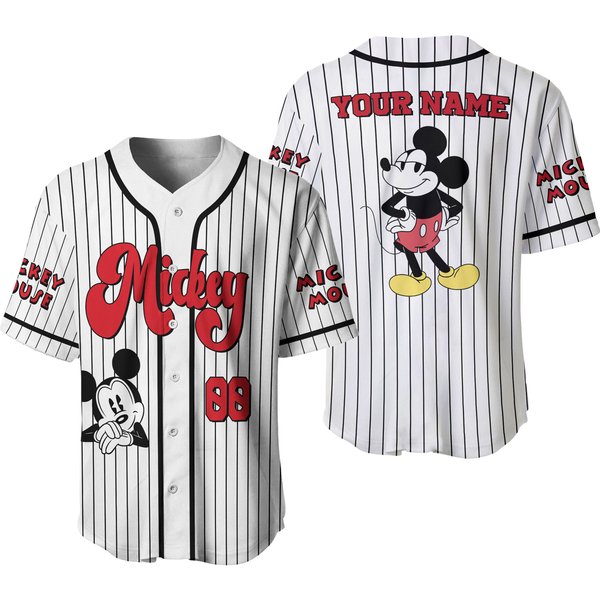 Personalized Mickeyy Baseball Jersey, Mickeyy Mouse Baseball Shirt, Mickeyy Disneyyy-image
