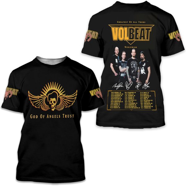 Volbeat Greatest Of All Tours Worldwide 2025 Shirt 3D Tshirt-image