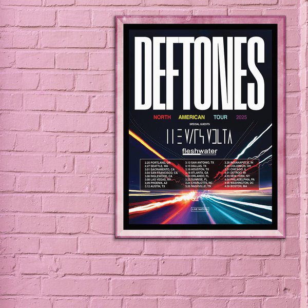 Deftone North American On Tour In 2025 Poster-image