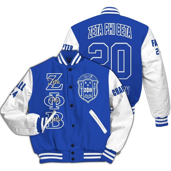 Zeta Phi Beta Custom Baseball Jacket-image