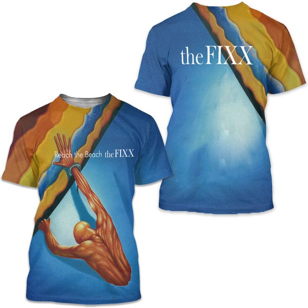 The Fixx Reach The Beach Album Cover Aop 3D T-Shirt-image