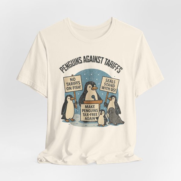 Penguins Against Tariffs Funny Trump Tariffs Shirt, Penguins Heard Island And Mcdonald Islands Resist,Anti Trump Anti Tariffs-image