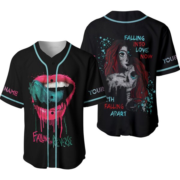 Falling In Reverse Falling Into Love Now Baseball Jersey-image