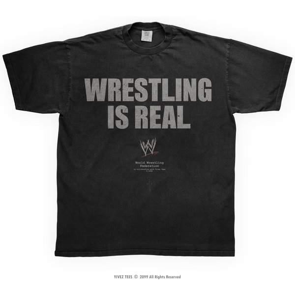 Wrestling Is Real T-Shirt | Travis, John & Rock Pro Wrestling-image