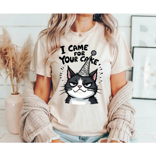 I'm Just Here For The Cake T-Shirt, Birthday Party Shirt, Cake Baker Shirt-image