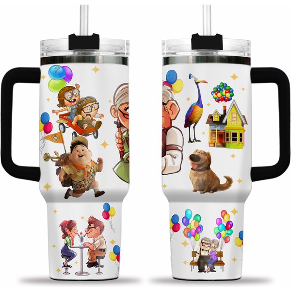 Carl & Ellie Tumbler 40 Oz, Up Movie 40Oz Tumbler, Carl And Ellie Mug, Carl And Ellie Cups-image