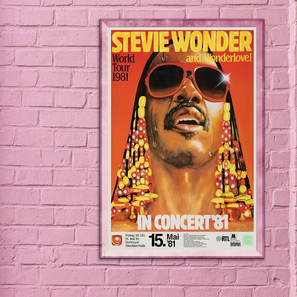 Stevie Wonder 1982 Concert Poster-image