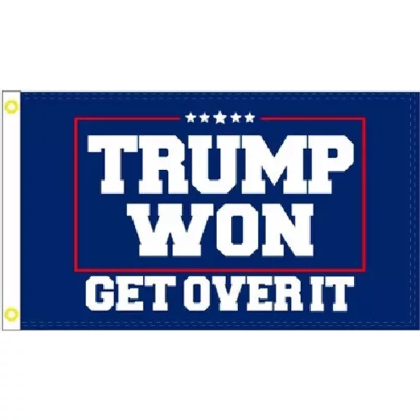 Trump Won Get Over It Blue Flag-image