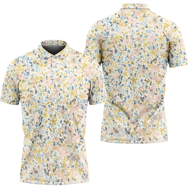 Cute Flower Women Polo Shirt
