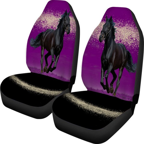 Horse Pink Night Car Seat Covers-image