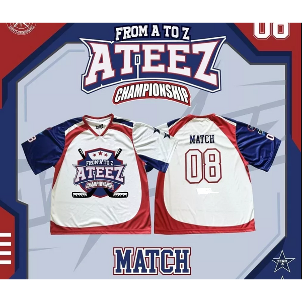Ateez Championship Match Jersey Atiny Kpop Merch Shirt Concert Outfit-image