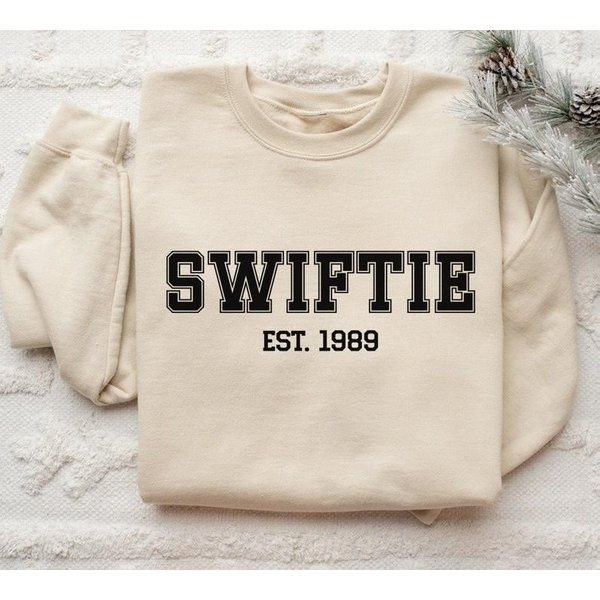 Vintage Style Swiftie Sweatshirt - Taylorr Swifts Est.1989 Fan Gift-image