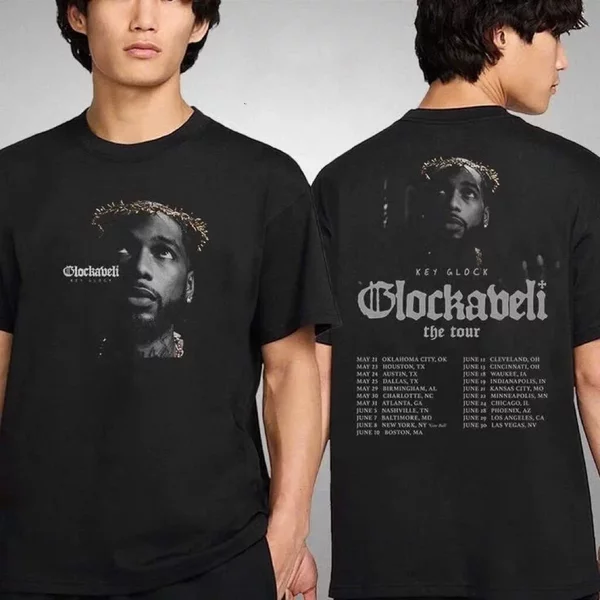 Key Glock Glockaveli Album The Tour Dates 2025 Artwork Two Sides Unisex T-Shirt-image
