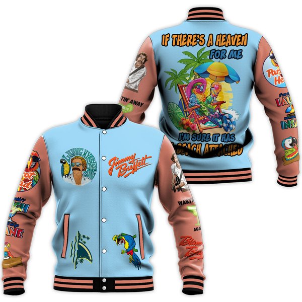 Jimmy Buffett Margaritaville Baseball Jacket Best Shirt-image