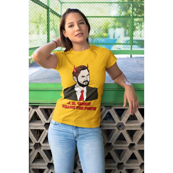 J.D. Vance Killed The Pope, Unisex Tee, Humor Shirt,-image