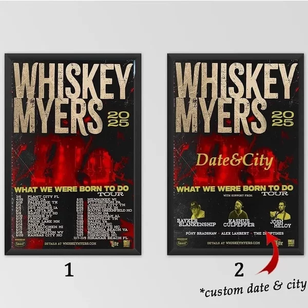 Whiskey Myers 2025 What We Were Born To Do Tour Poster-image