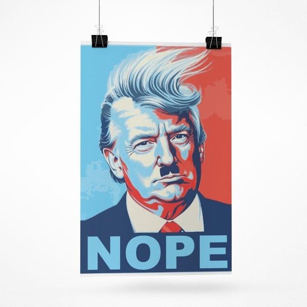 Anti Trump Nope Protest Sign, Banner, Protest Poster-image