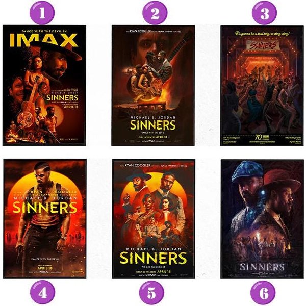 Sinners Movie Poster - High Quality Print For 2024, Modern Decorative Art For Fans-image