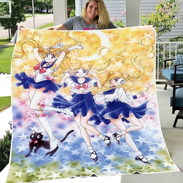 Sailor Moon Baby Blanket, Anime Blanket-image