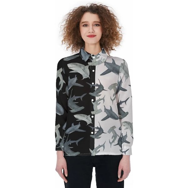 Ocean Sharks Women Blouses Shirt