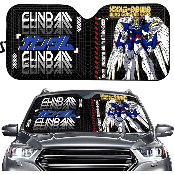 Xxxg-00w0 Wing Gundam Zero Car Sunshade