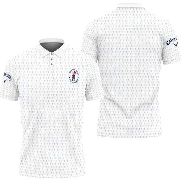 124Th U.S. Open Pinehurst Golf Polo Shirt Callaway Cup Pastel Blue Polo Shirt-image