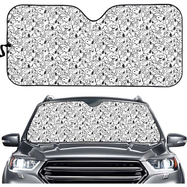 Snoopy Dog Car Sun Shades, Car Accessories Gifts-image