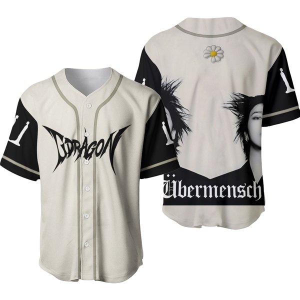 G-Dragon Ubermensch Baseball Jersey, Gdragon Bigbang Jersey, G-Dragon 2025-image