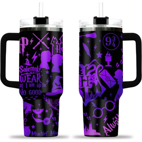 40Oz Insulated Laser Engraved Tumbler Harry Potter-image