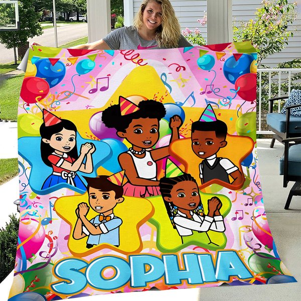 Personalized Gracie's Corner Blanket, Custom Name Baby Blanket, Birthday Gift For Kids-image