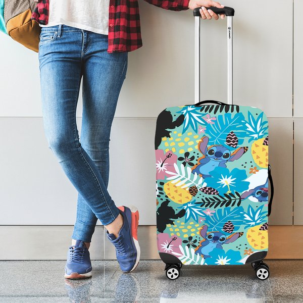 Disneyyy Stitchh Hardside Luggage Suitcase Spinner Hawaiian-image