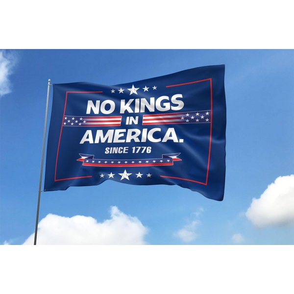 No Kings In America Flag-image