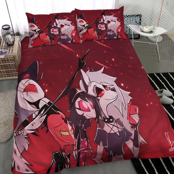 Hazbin Hotel Bedding Set, Hazbin Hotel Fan Gift-image
