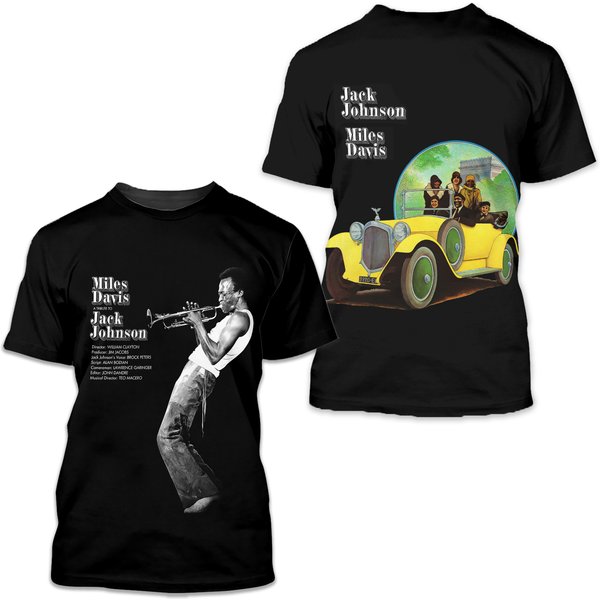 Miles Davis At Tribute To Jack Johnson Album Cover Aop 3D T-Shirt-image