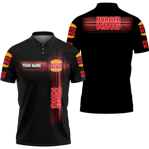 Burgerr Kingg Custom Logo Polo T-shirt
