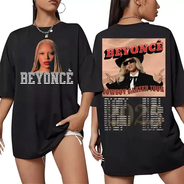Beyonce Cowboy Carter Tour 2025 Unisex T Shirt, Act Ii Renaissance Shirt, Fan Tee-image