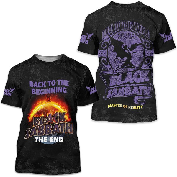 Black Sabbath Back To The Beginning – The End 3D T-Shirt-image
