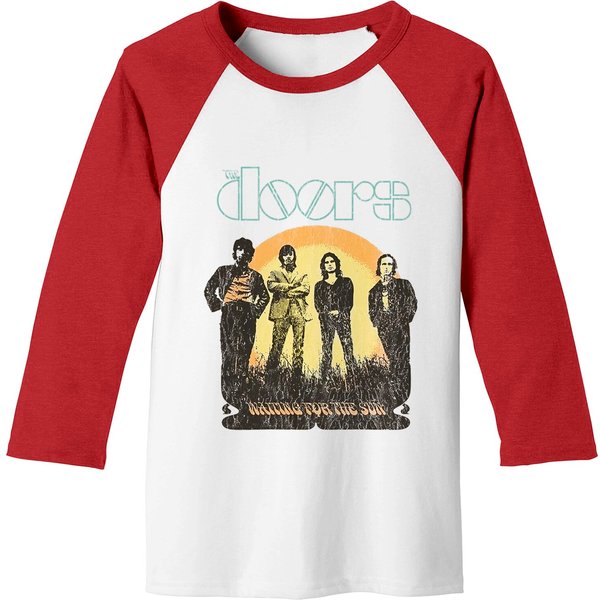 The Doors 1968 Tour Waiting For The Sun Rock Tee Baseball Tees-image