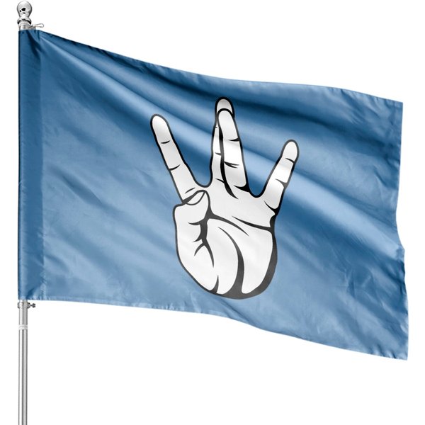 West Side Hand Sign Hip Hop House Flags-image