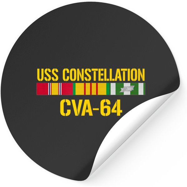 Uss Constellation Cva 64 Vietnam Veteran Stickers-image