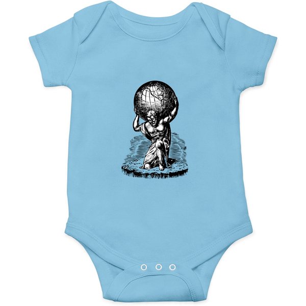 Atlas Lifts The World Greek Mythology Onesies-image