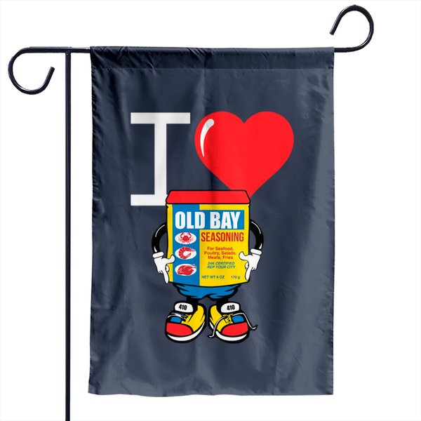Baltimore Maryland Old Bay Love Garden Flags-image