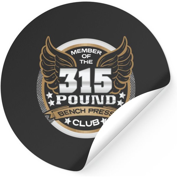 315 Pound Bench Press Club For Powerlifter Weightl Stickers-image