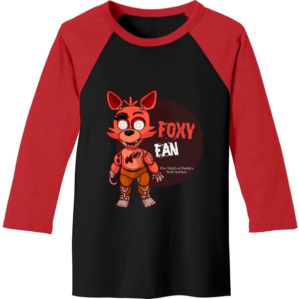 Five Night's At Freddy's Foxy Fan - Five Nights At Freddys - Baseball Tees